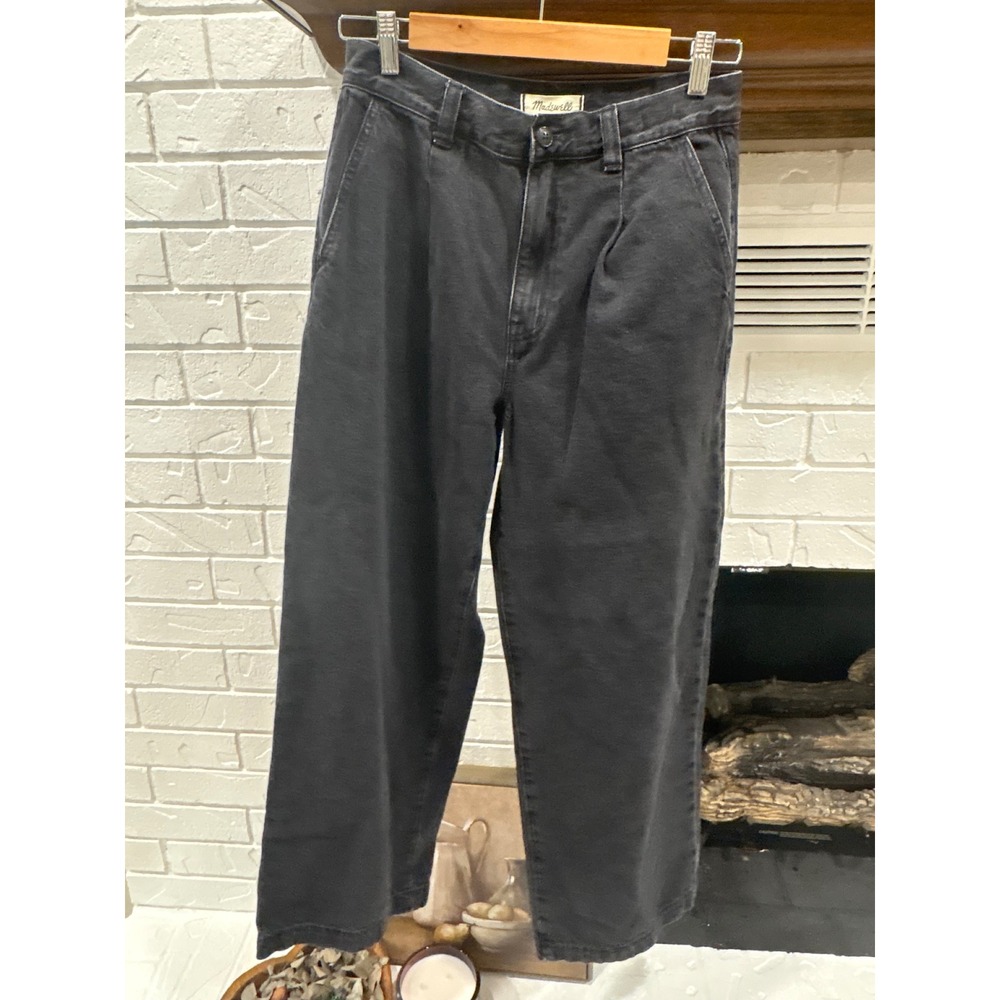 Madewell Harlow Wide-Leg Jean Hollenbeck Wash Black 27 - Picture 7 of 13